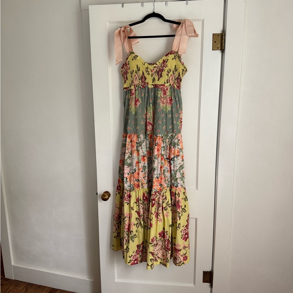 Free People Floral Patchwork Maxi Dress